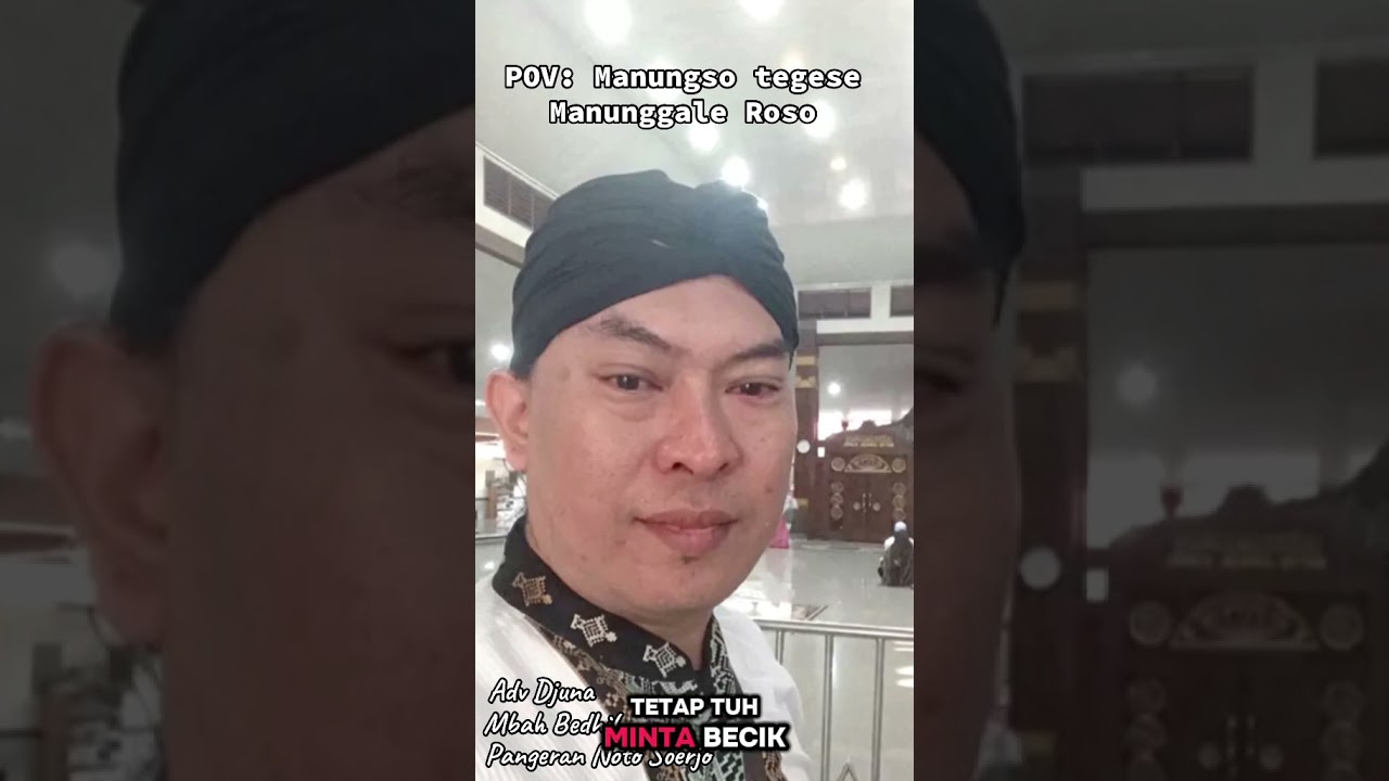 Notorogo ugo Notoroso dasare dadi Manungso ( manunggale roso )