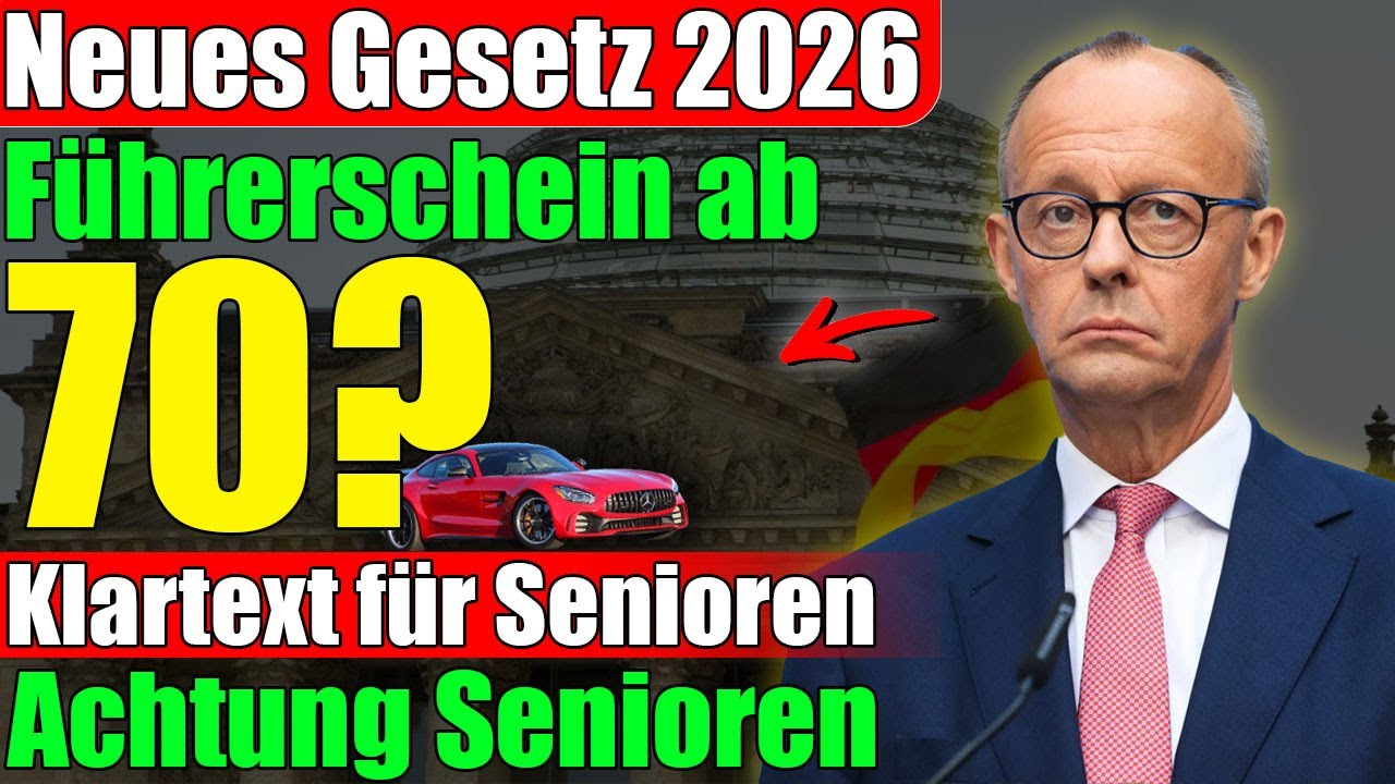 🚗⚠️ Führerschein ab 70 in Gefahr? Neues Gesetz 2026 erklärt Klartext für Senioren