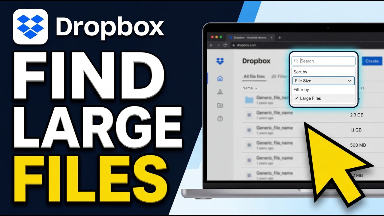 How to Find Large Files in Dropbox 2026 (Easy Guide)