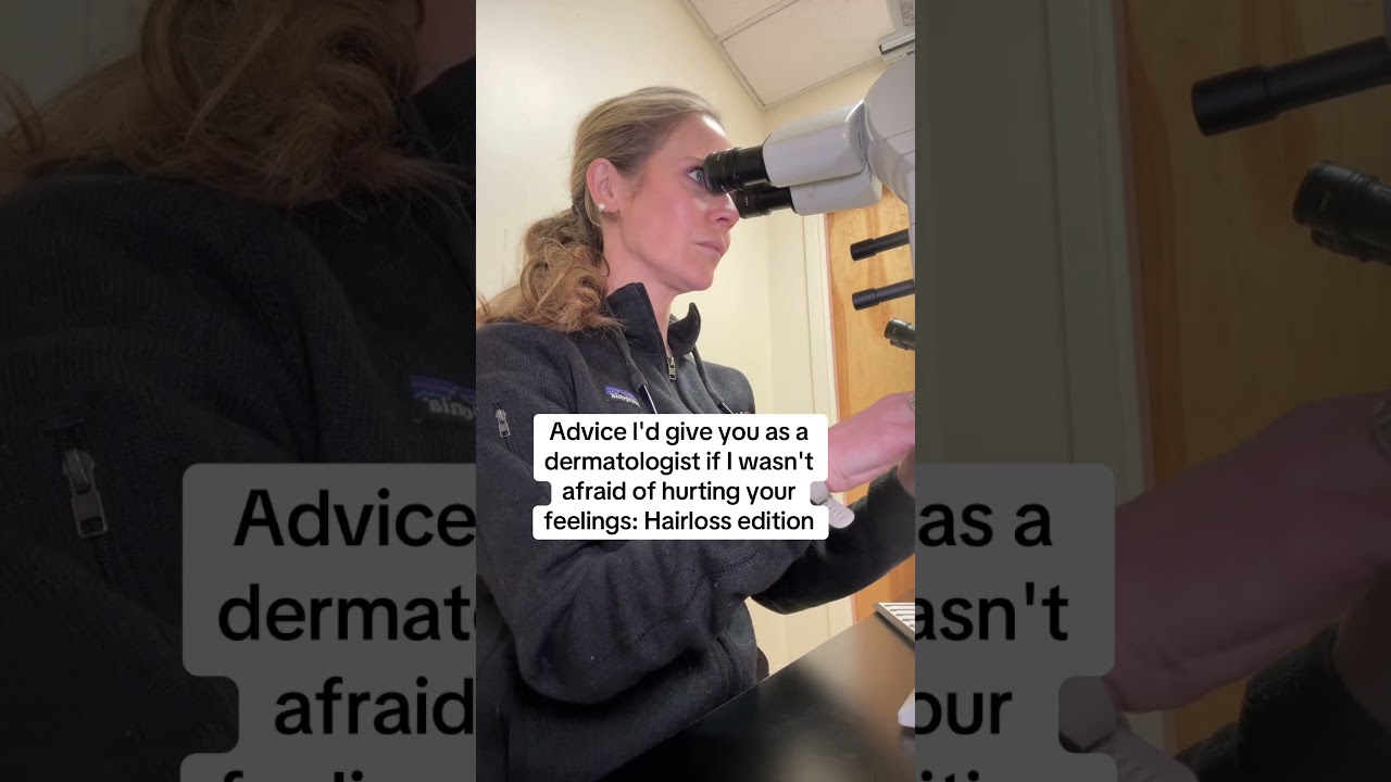Don&rsquo;t skip this advice if you have hair loss! #hairloss #dermatology
