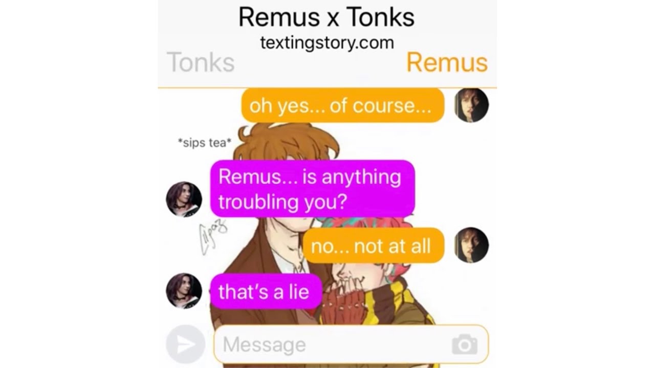 Remadora (Remus x Tonks) Texting Story ~ One Shot