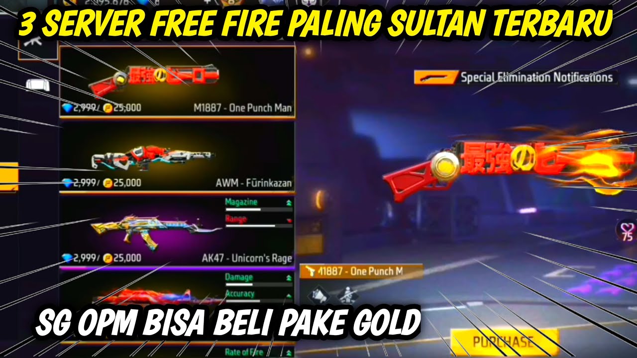 3 SERVER FF YG BANYAK EVENT GRATISAN TERBARU 2025