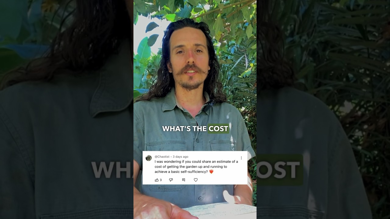 How much does it cost to setup basic food self sufficiency?