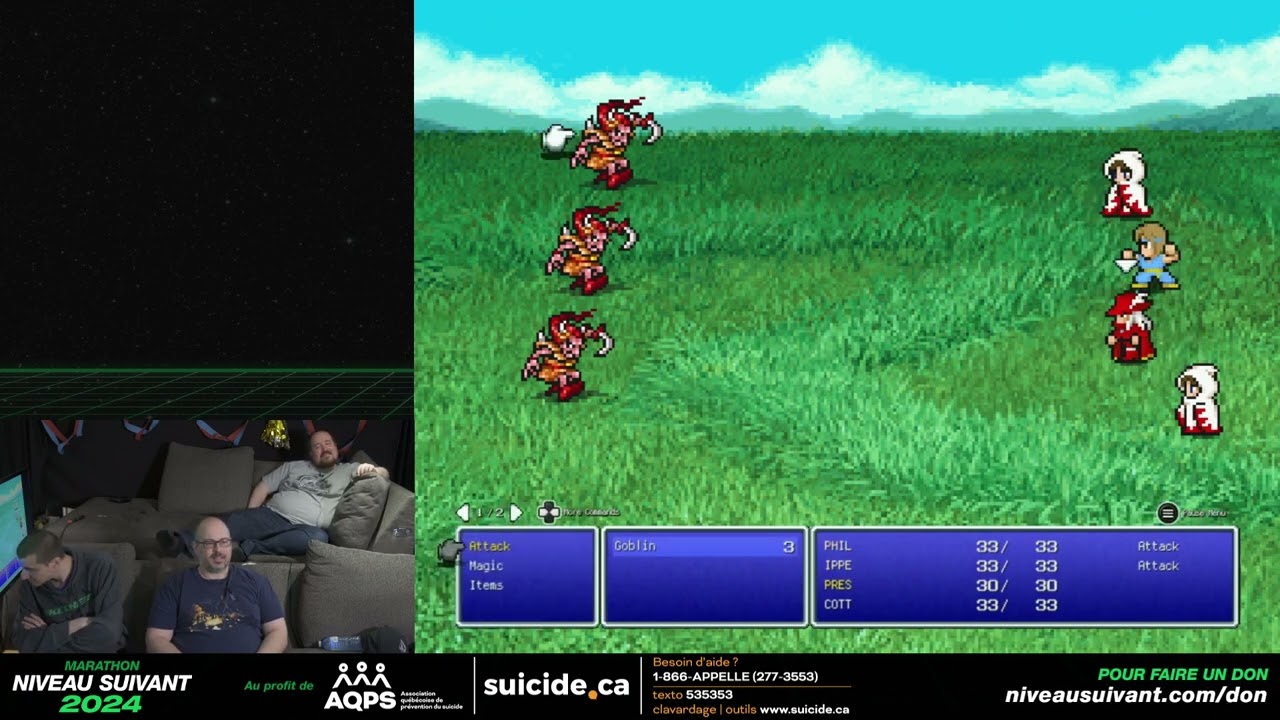 Final Fantasy Pixel Remaster avec Prescott et Yan - Marathon Niveau Suivant 2024 - 18 mai 2024