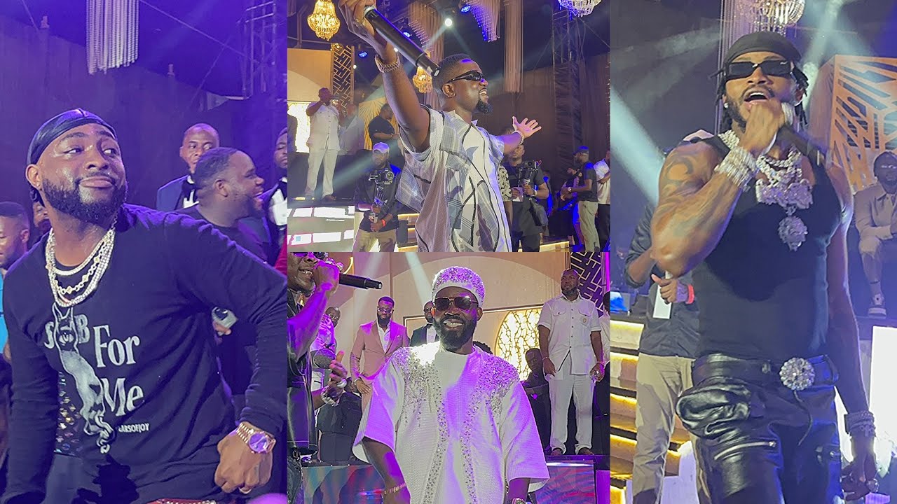 Davido,Diamond Platnumz & Sarkodie Massive Performance @Richard Nii Armah Quaye’s40th Birthday Party