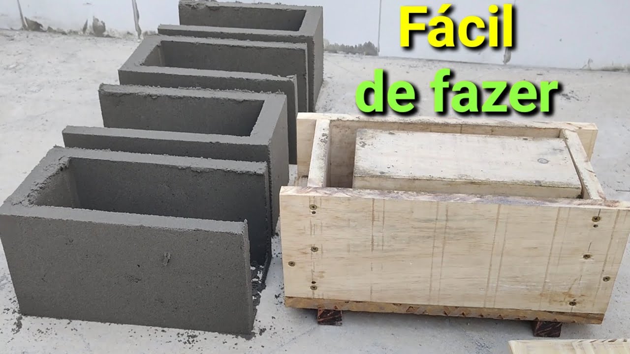 Fôrma de madeira bloco-viga baldrame fácil de fazer!