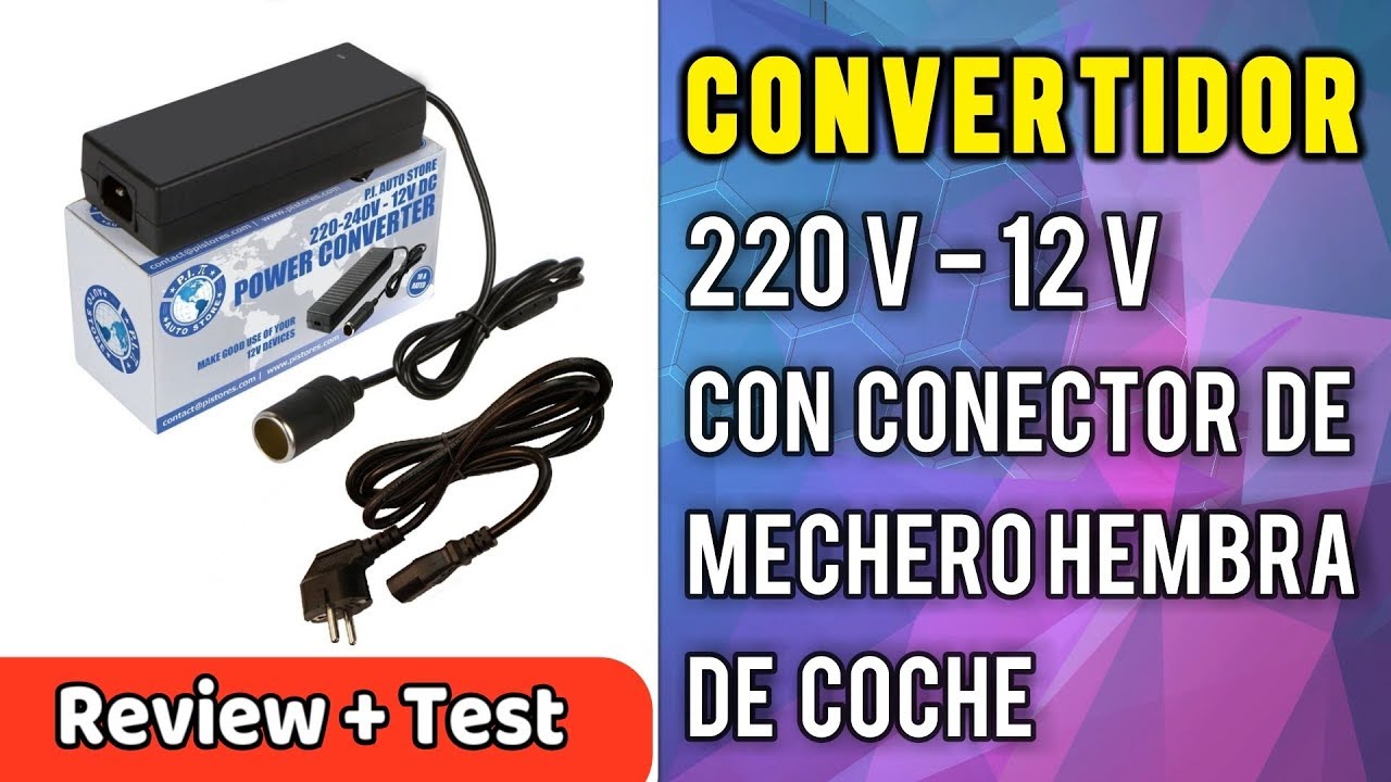 P.I. Auto Stores Convertidor de Corriente Adaptador Transformador de Tomas 220V 12v | Review Español