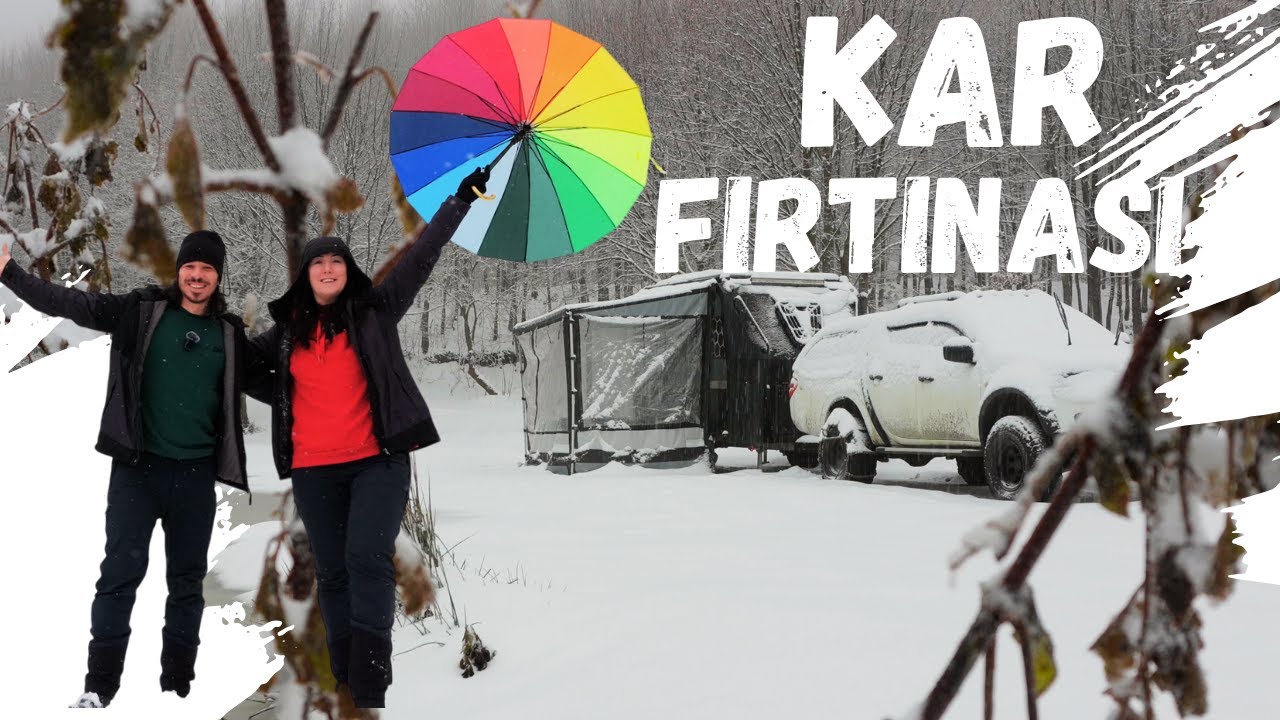 МЫ ОСТАНОВИЛИСЬ С КАРАВАНОМ ВО ВРЕМЯ СНЕЖНОЙ БУРИ #offroad #snow