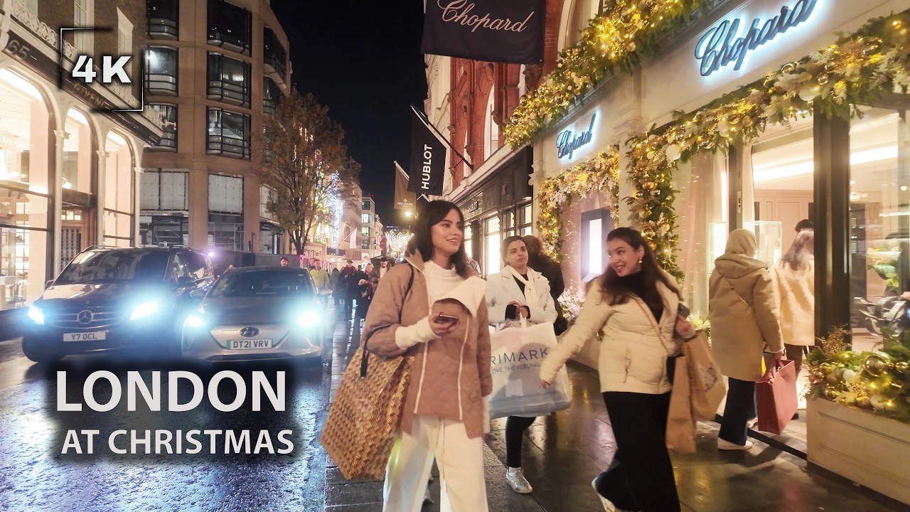 🎄🇬🇧 London Christmas Lights Tour 2025 | 4K
