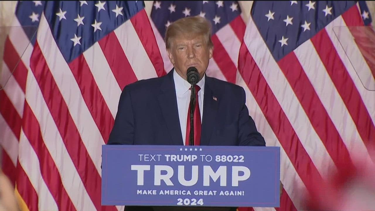 Former President Donald Trump announces candidacy for president in 2024