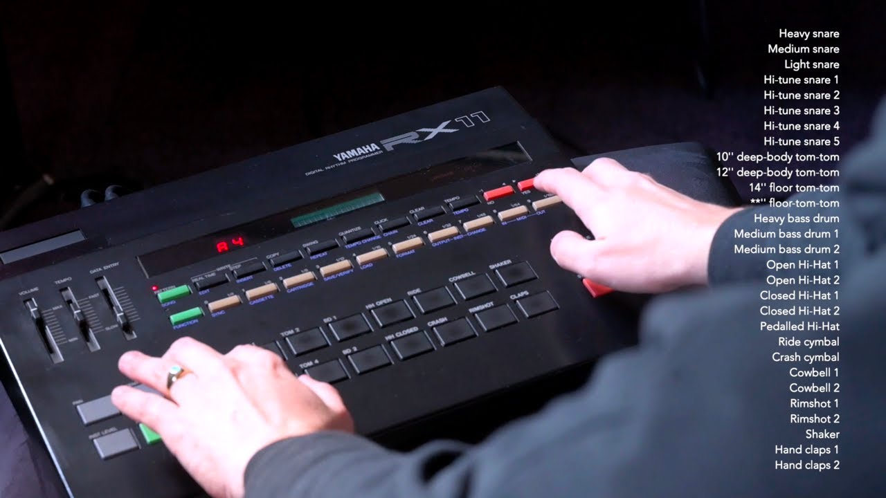 Yamaha RX11 | All 29 Internal Sounds