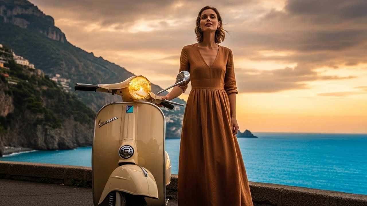 Soft Golden Light Along the Amalfi Coast 🌅 Calm Music