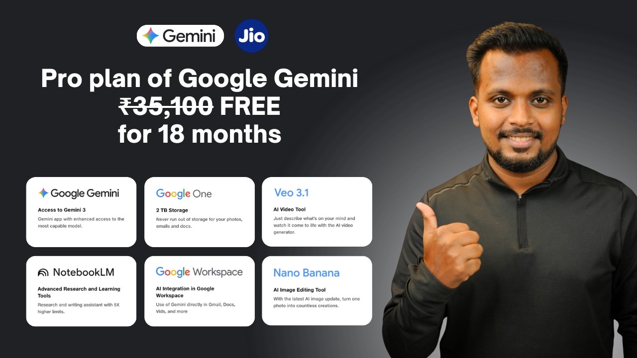 FREE Jio Gemini Pro Offer 2026 🔥 How to Claim Google Gemini Pro Subscription