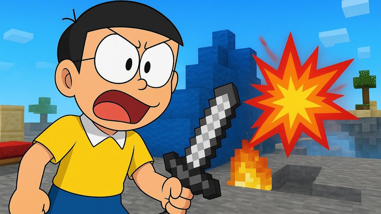 I Played BEDWARS as NOBITA!
