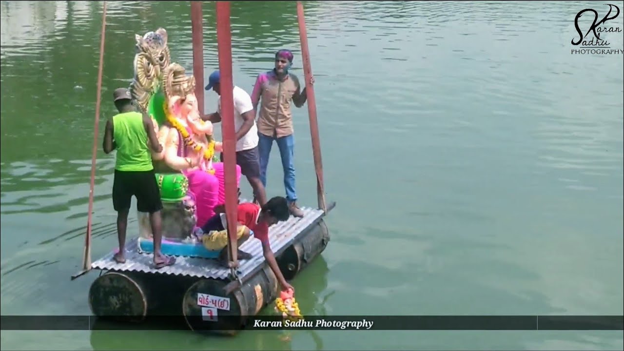 Ganpati Visarjan Vadodara !! Vadodara Ganesh Visarjan At Sursagar