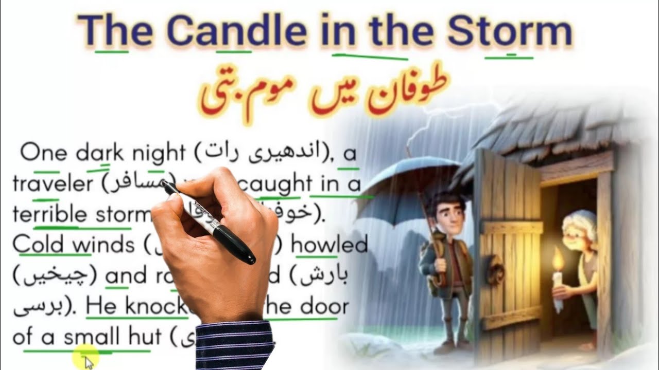 The Candle in the Storm | طوفان میں شمع | Learn English with Urdu Translation | AExplains