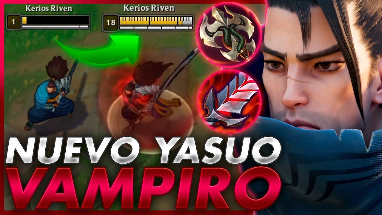💀¡EL NUEVO YASUO VAMPIRO con ROBO de VIDA INFINITO les HACE VOMITAR! *TE ODIARAN 100% SI HACES ESTO*