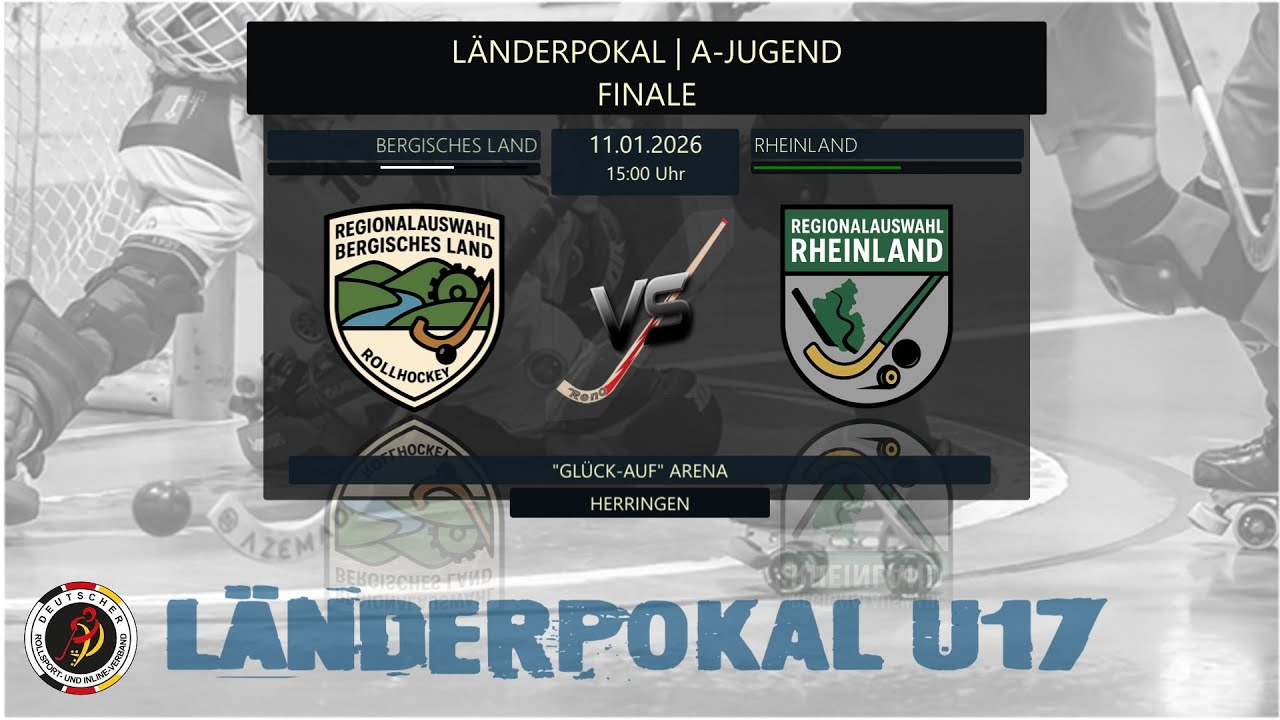 #12 🏑 ROLLHOCKEY Länderpokal | A-JUGEND | FINALE 🔴 BERGISCHES LAND 🆚 🔴 RHEINLAND