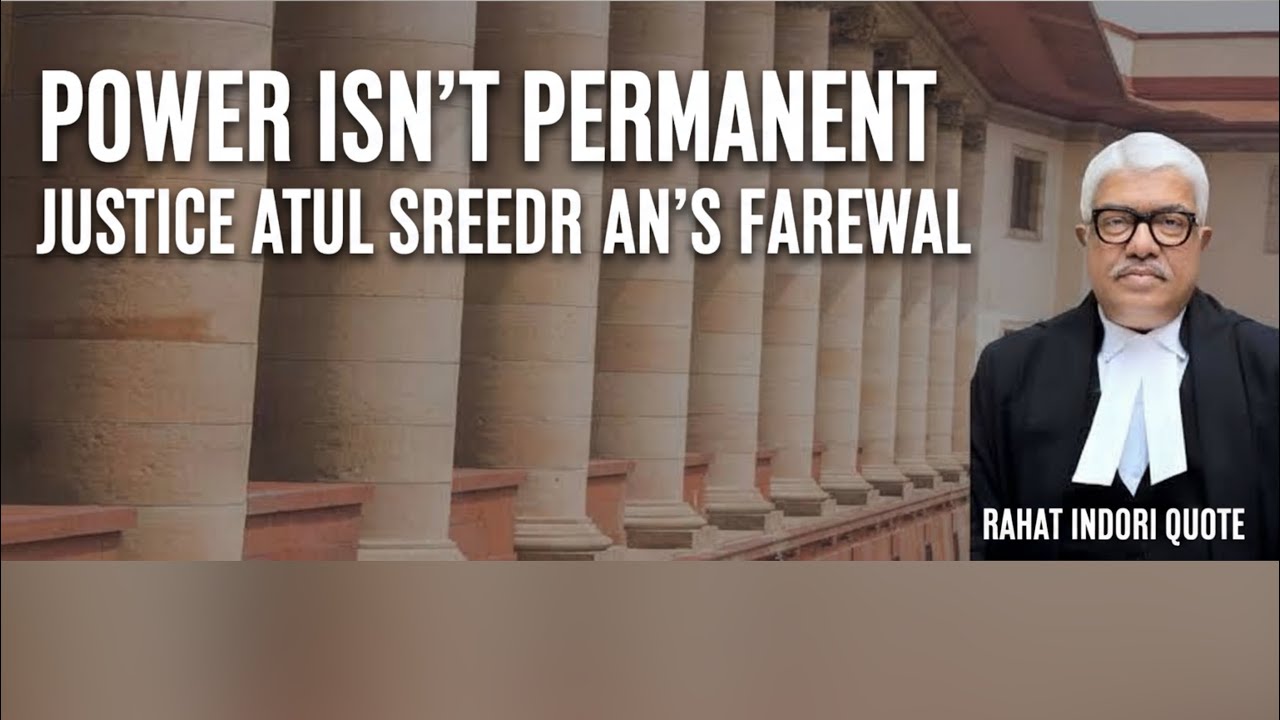 My Days in J&K were Magical, Justice Atul Sreedharan&rsquo;s farewell in MP High Court 