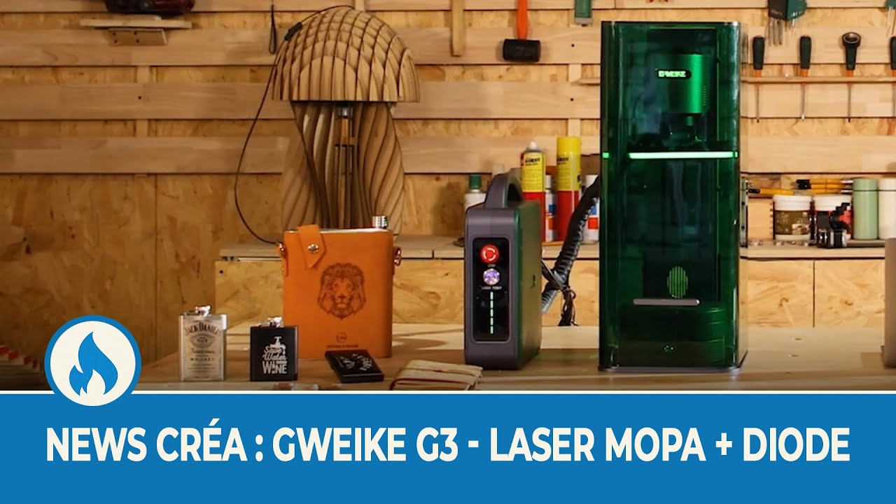 News Créa : Gweike G3 laser MOPA+diode, xTool à de la concurrence !