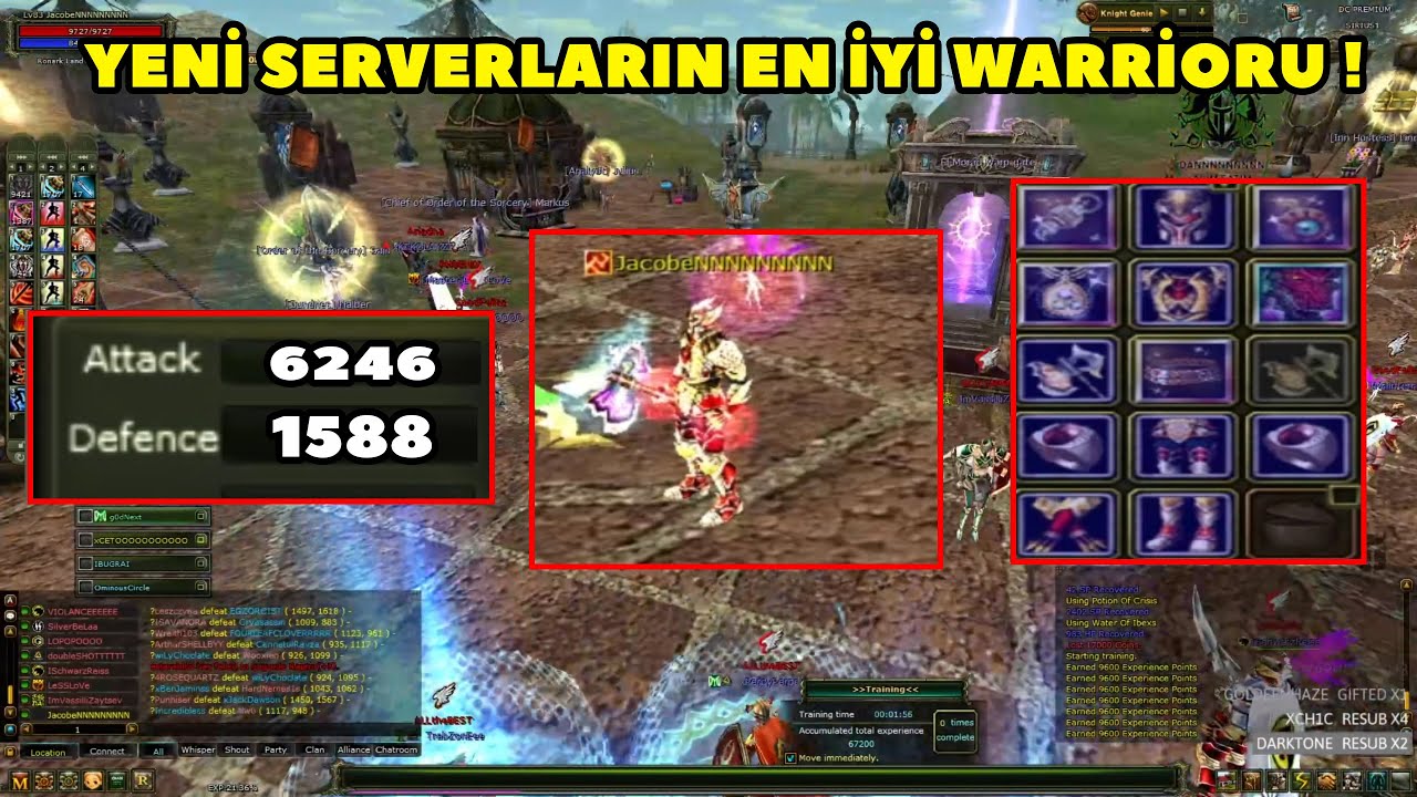 MrJeactioN - +10 Avedon | 6246 AP'ye Ulaşan Full İtemli Warrioru ile PK Atıyor  ! Knight Online