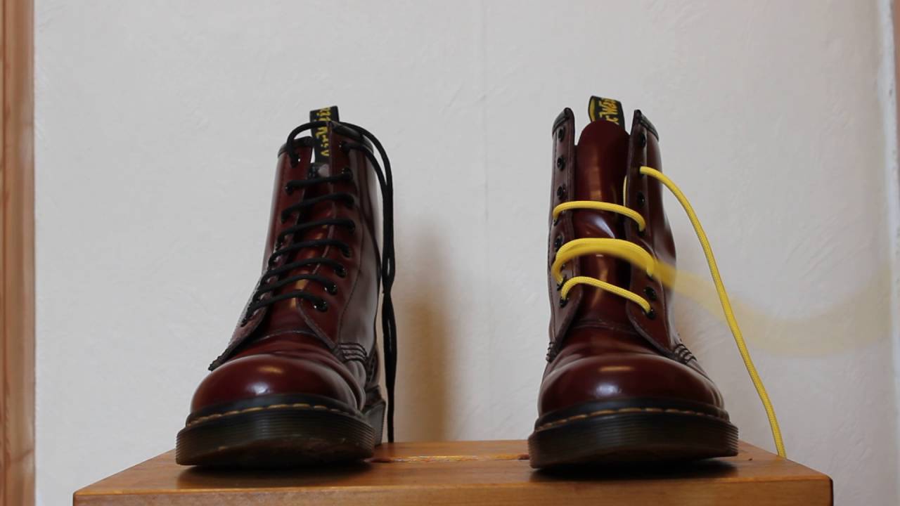 Easiest way to straight lace Dr Martens
