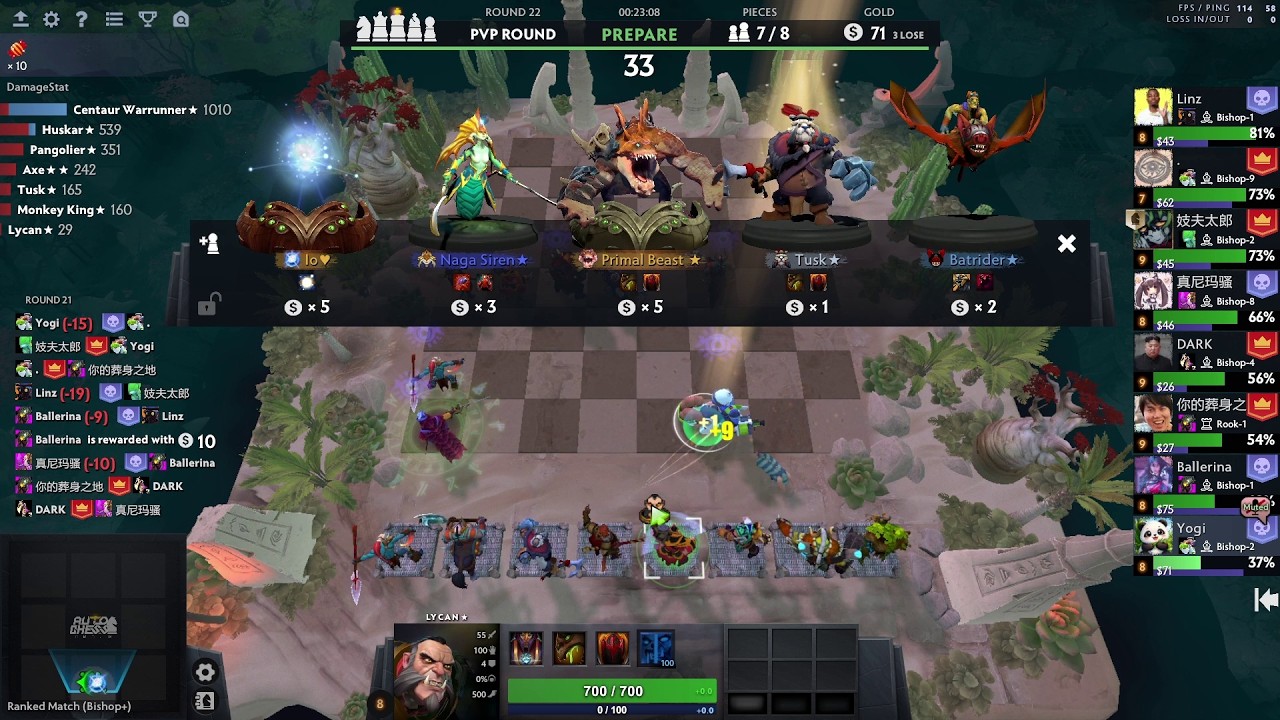6 BEAST + 6 WARRIOR! 🦁 (So close...) | Dota 2 Arcade Auto chess Season 41