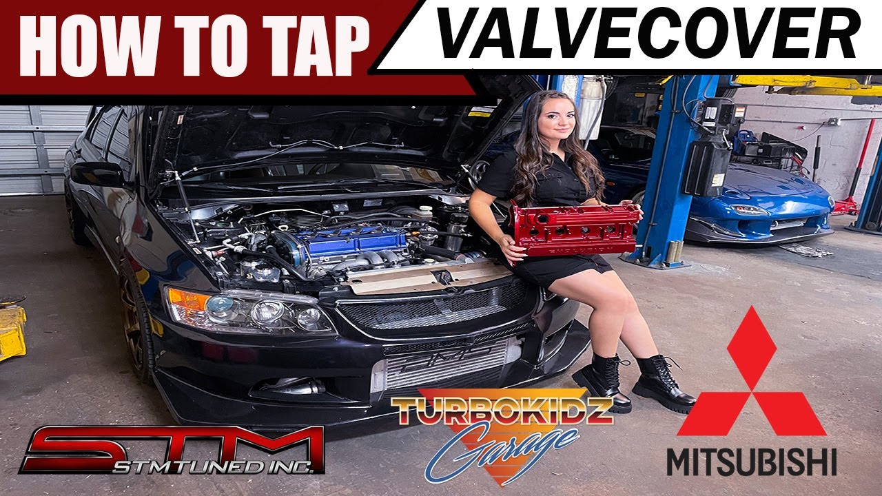How To Tap Your Valve Cover - Evo 8 Gets An Evo 7 Valve Cover