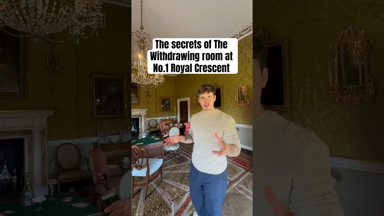 The secrets of the withdrawing room at No.1 Royal Crescent! #historychannel #historyshorts