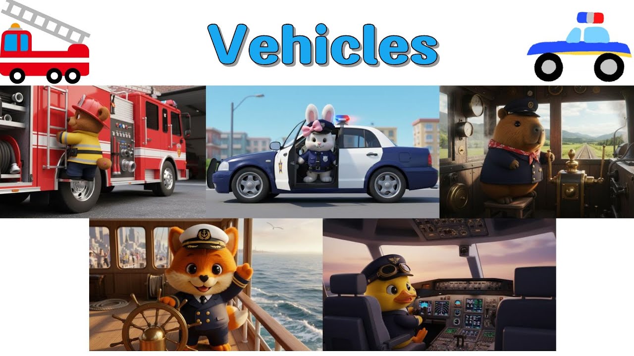 [Mimong Mimong Kids] Vehicles 🚗🚒🚓✈️🚌 | Fun Transportation Song for Kids