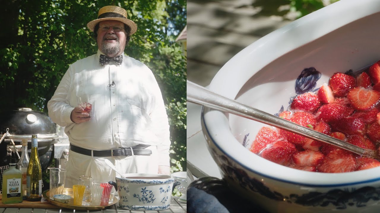 Edwards Bloms sommarbål med smak av jordgubbar och fläder
