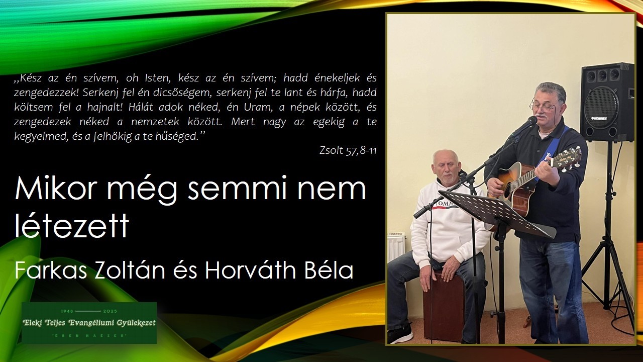 Farkas Zoltán - Horváth Béla: Mikor még semmi nem létezett