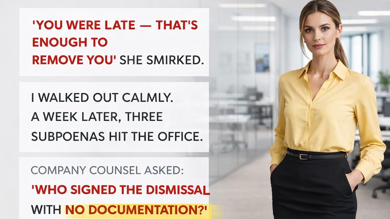 Fired for Being Late — But a Week Later, Three Subpoenas Changed Everything