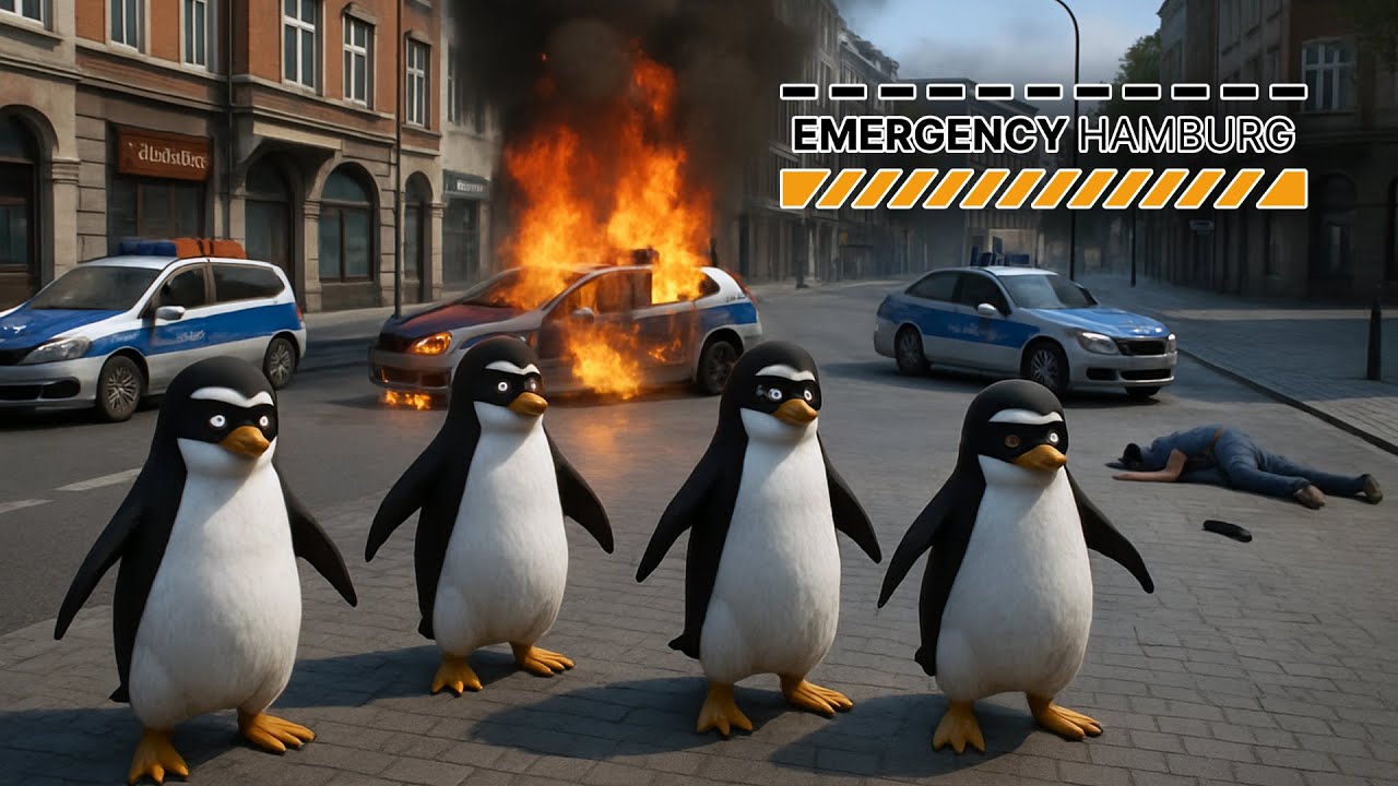 U BËMË PINGUINA dhe… Mbytem Policët!? 😂 | Emergency Hamburg