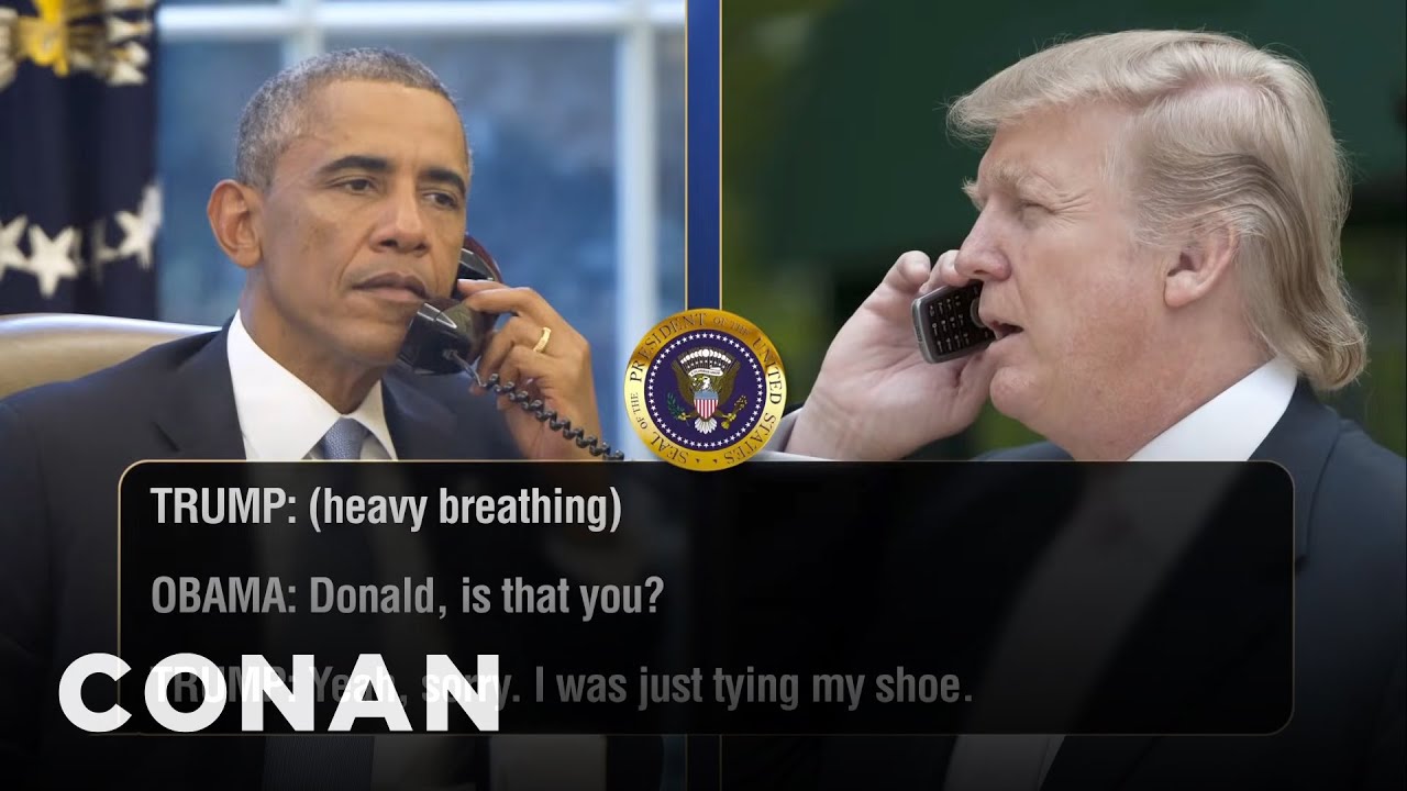 Even More Leaked Phone Calls Between Donald Trump & Barack Obama | CONAN on TBS