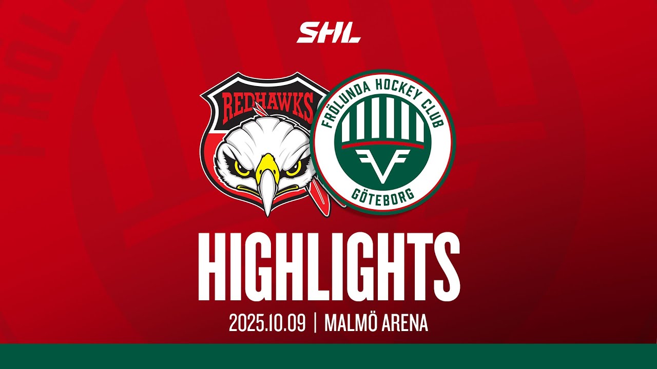 HIGHLIGHTS: Malmö Redhawks - Frölunda HC | SHL | 2025-10-09