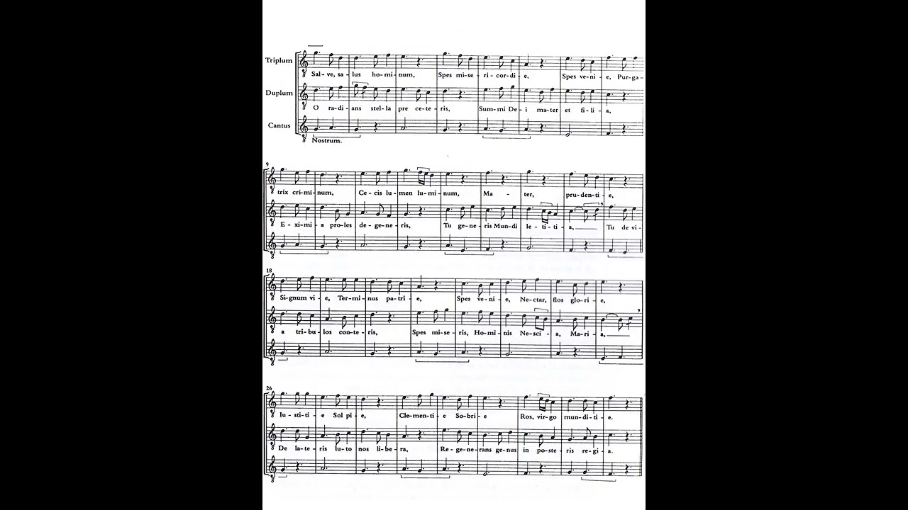 Motete Salve Solus Partitura Interpretaci&oacute;n 720p 30fps H264 192kbit AAC