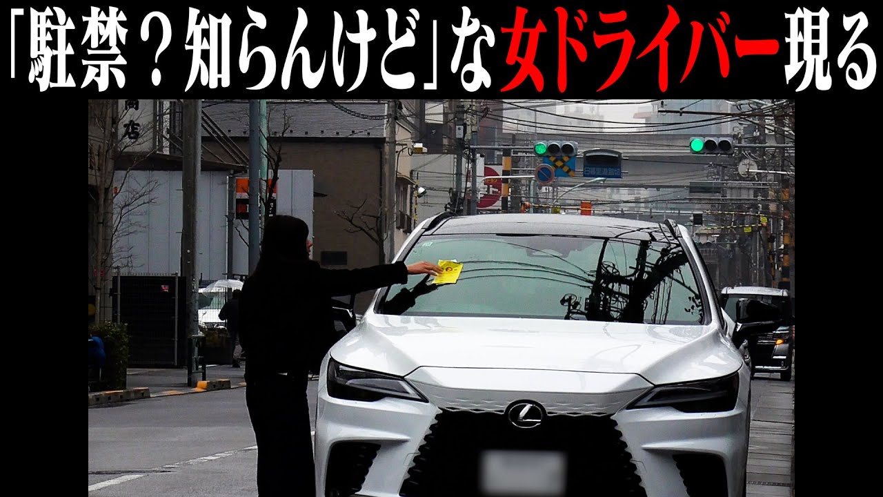 【登場人物全員女の駐禁劇場】白昼堂々の駐禁処理 &rarr; 若い女性が取った&ldquo;リアルすぎる行動&rdquo;とは
