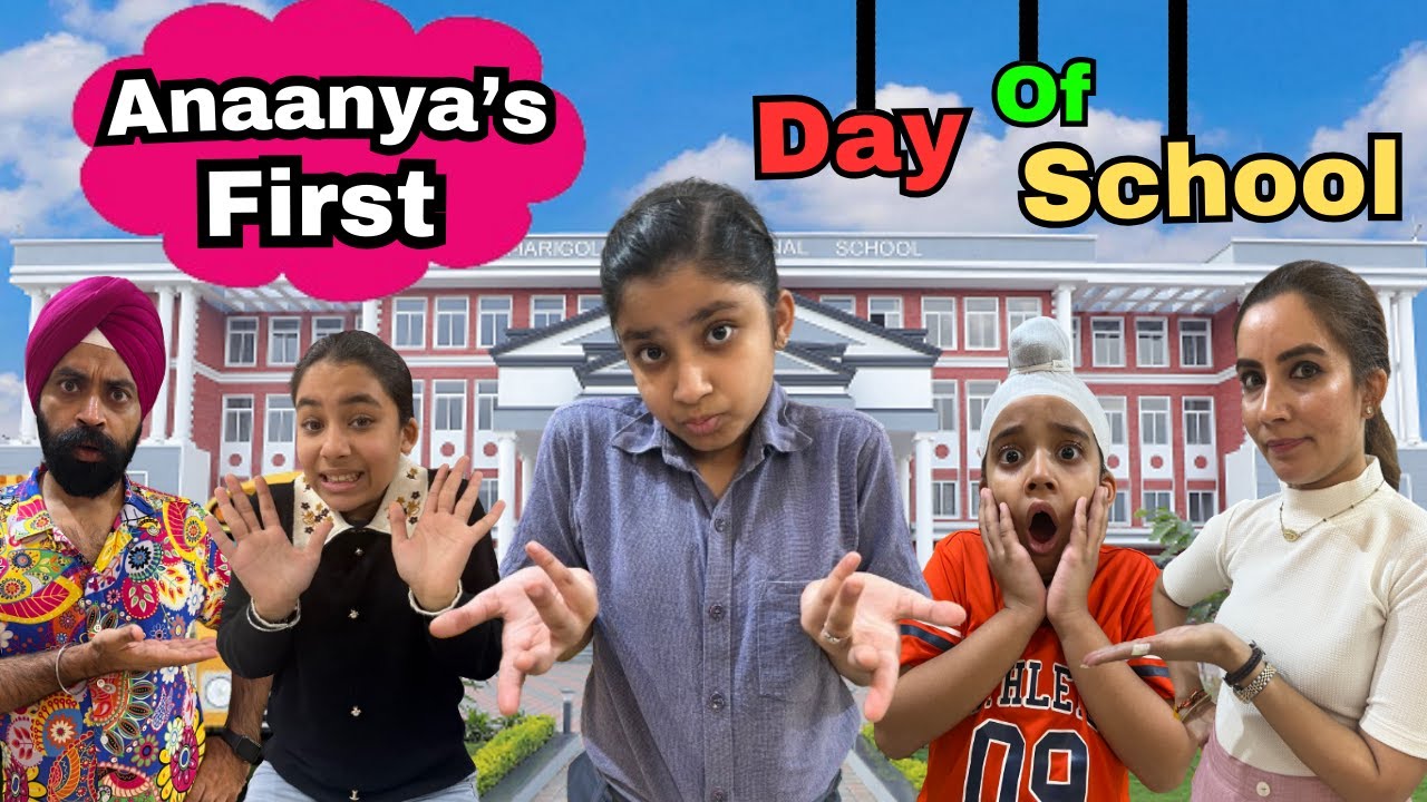 Anaanya’s First Day Of School - Nervous 😳 | RS 1313 VLOGS | Ramneek Singh 1313