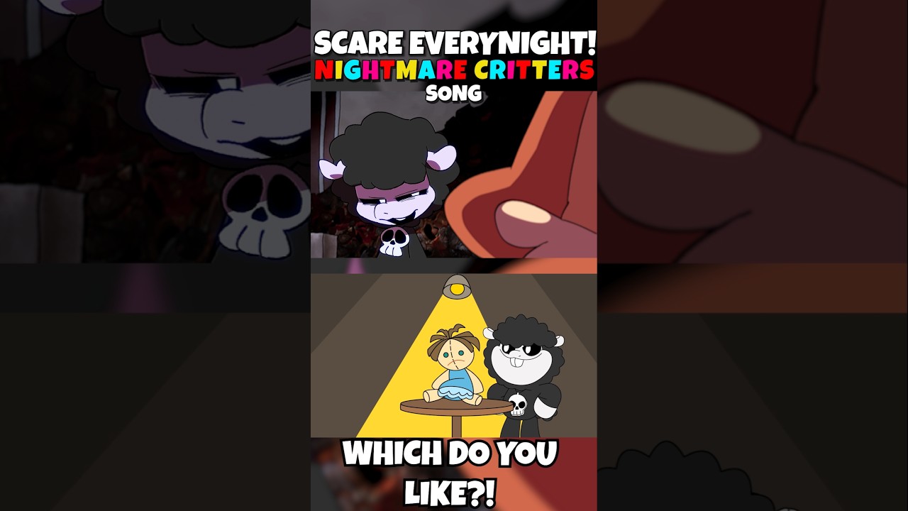 SCARE Everynight! (Nightmare Critters Theme Song) Poppy Playtime Baba Chops Spot The Difference 2