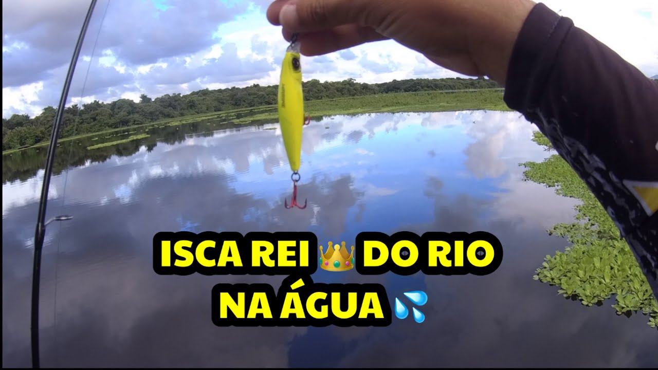 A isca queridinha dos tucunarés / isca rei do rio 80 / isca para tucunaré, trairas e outros