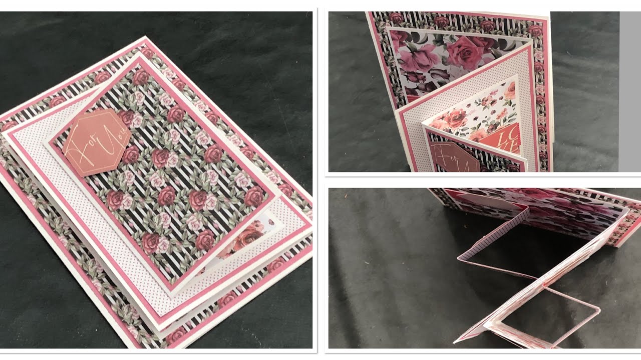 tuto carte zigzag pop 'up facile / effet wahouu / 100% action