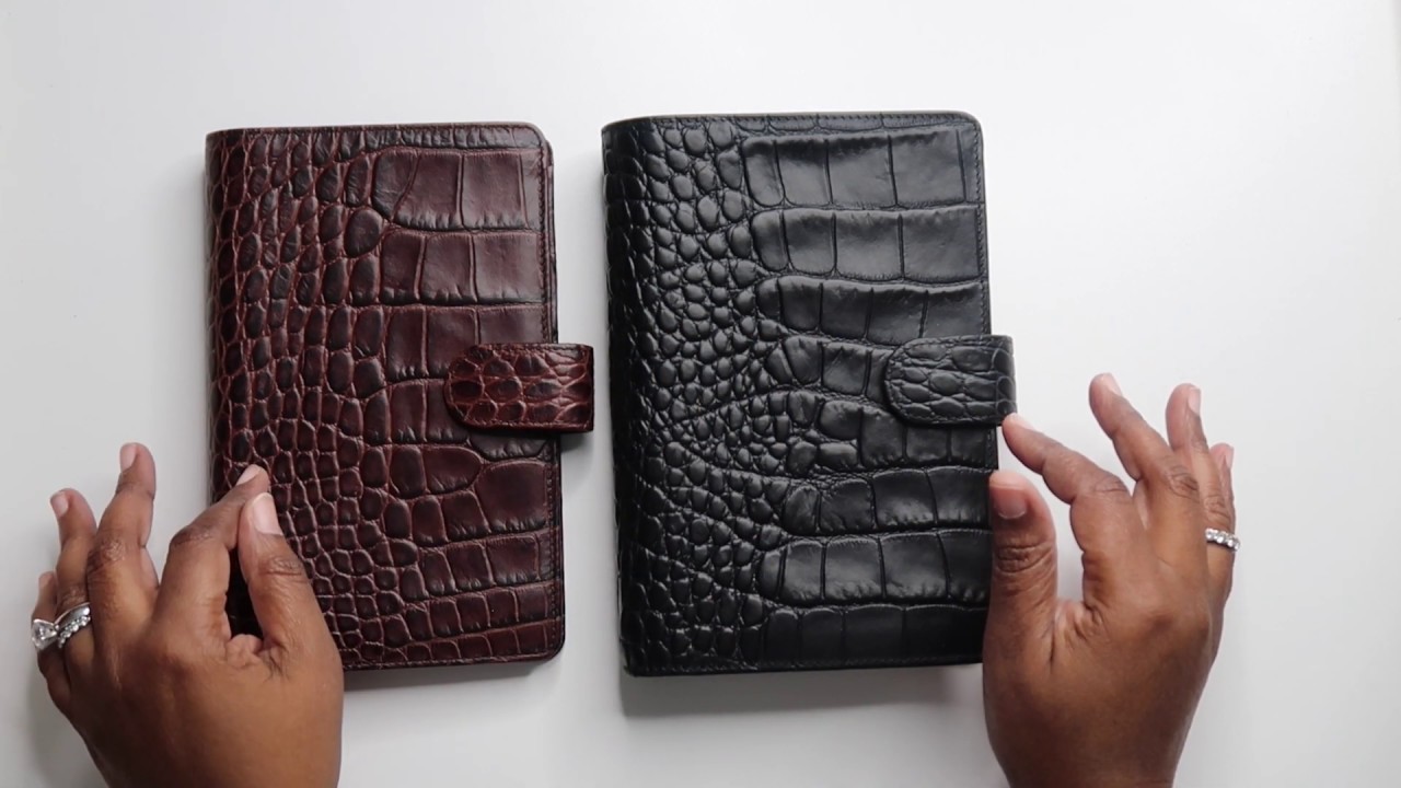 Tutorial: De-ringing Filofax Croc Planner