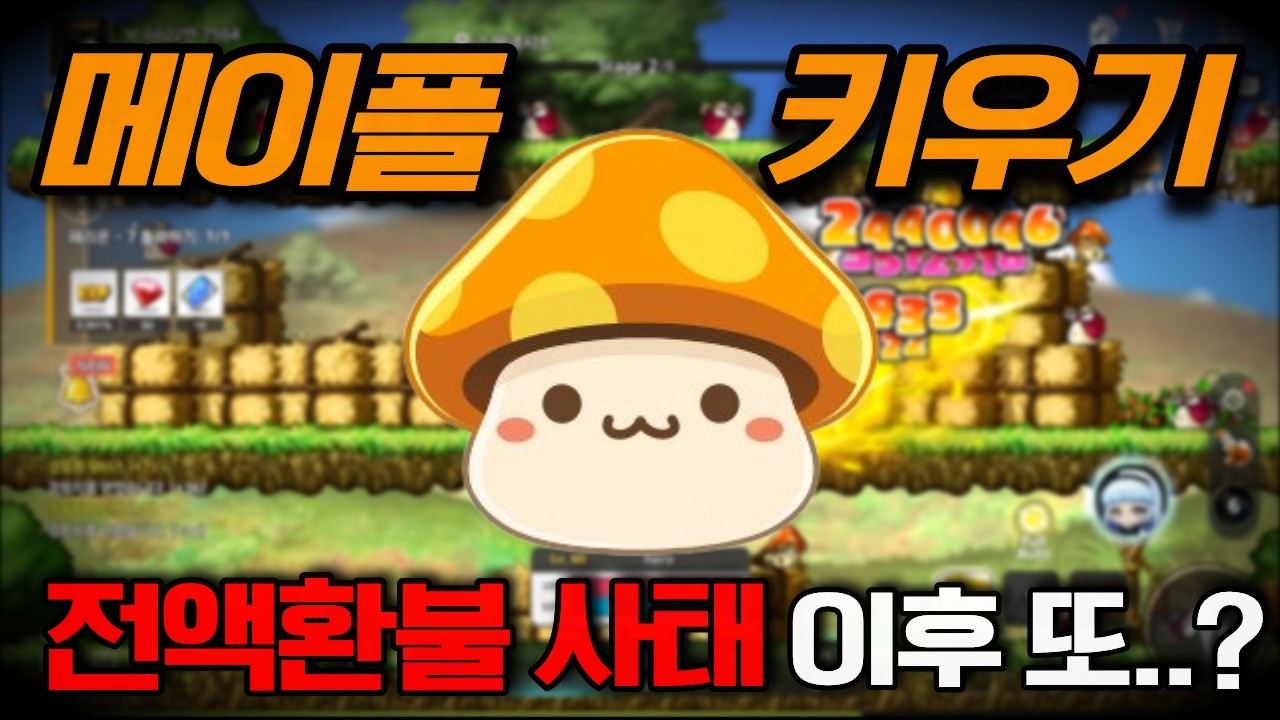 메이플 키우기 또 터졌냐..? 전액환불 한달 지났는데!