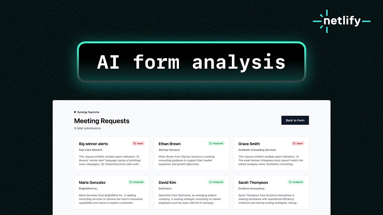 Build an AI agent to automatically process and summarize form submissions