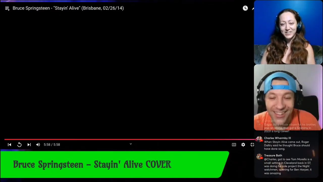 Bruce Springsteen - Stayin' Alive Cover (Reaction) Request Fest