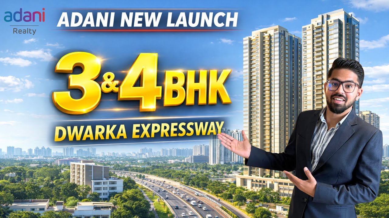 Adani Upcoming Launch Dwarka Expressway 3 & 4 Bhk Apartments #adani 