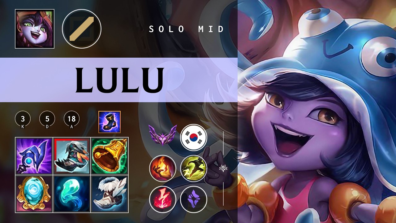 Lulu Mid vs Cassiopeia - KR Master Patch 26.05