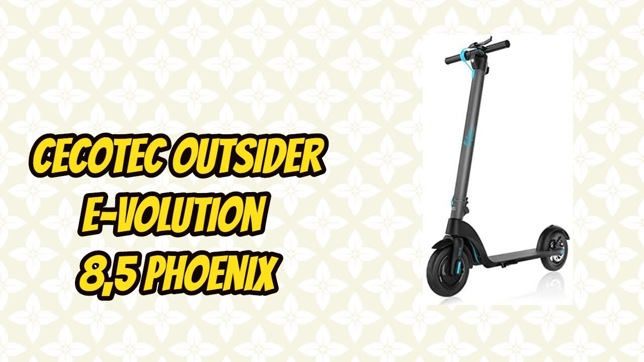 Patinete El&eacute;ctrico, Cecotec Outsider E-Volution 8,5 Phoenix V&iacute;deo promocional