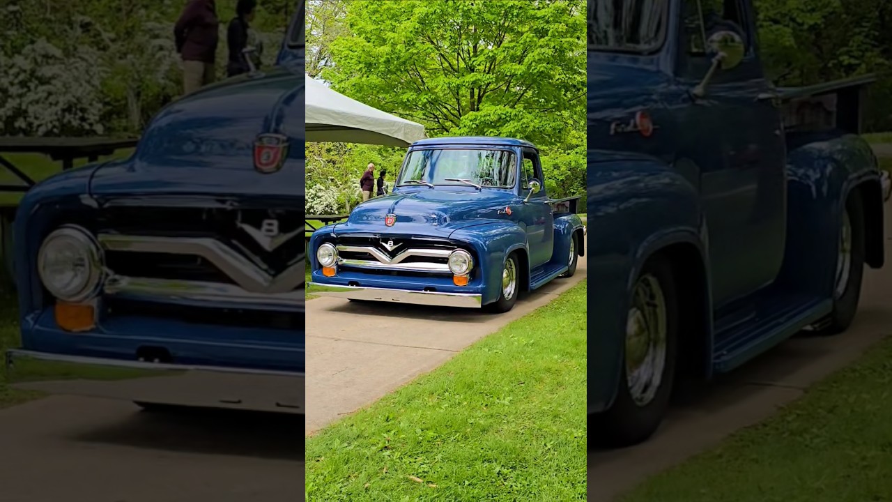 1955 Ford F100 Pickup Truck Drive By Engine Sound Festival of Cars Rochester MI 2025